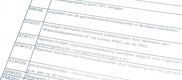 bezuinigingsdiscussie